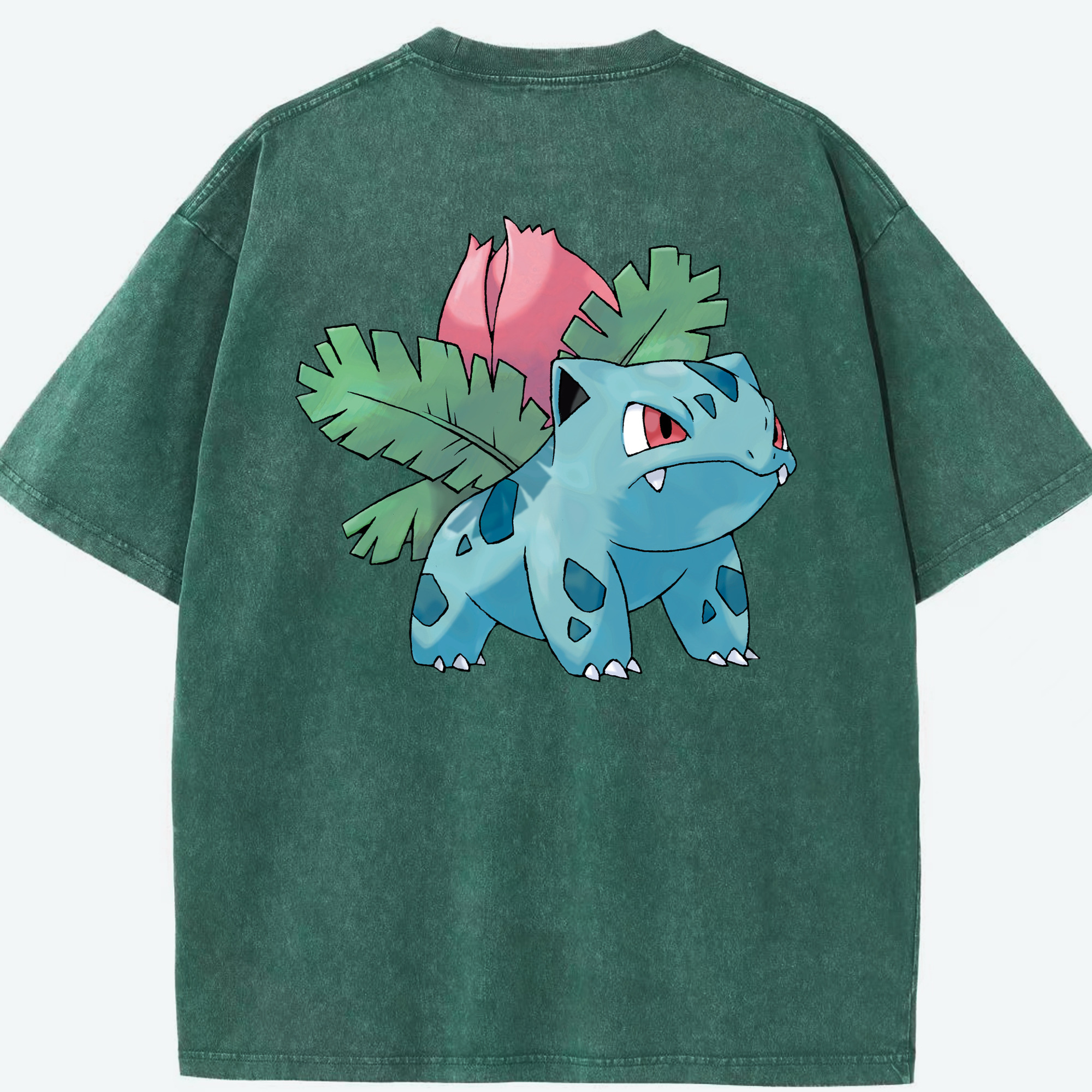 （画像用） ポケットモンスター Pokémon 綿100% ヴィンテージ風 半袖Tシャツ（背面プリント）